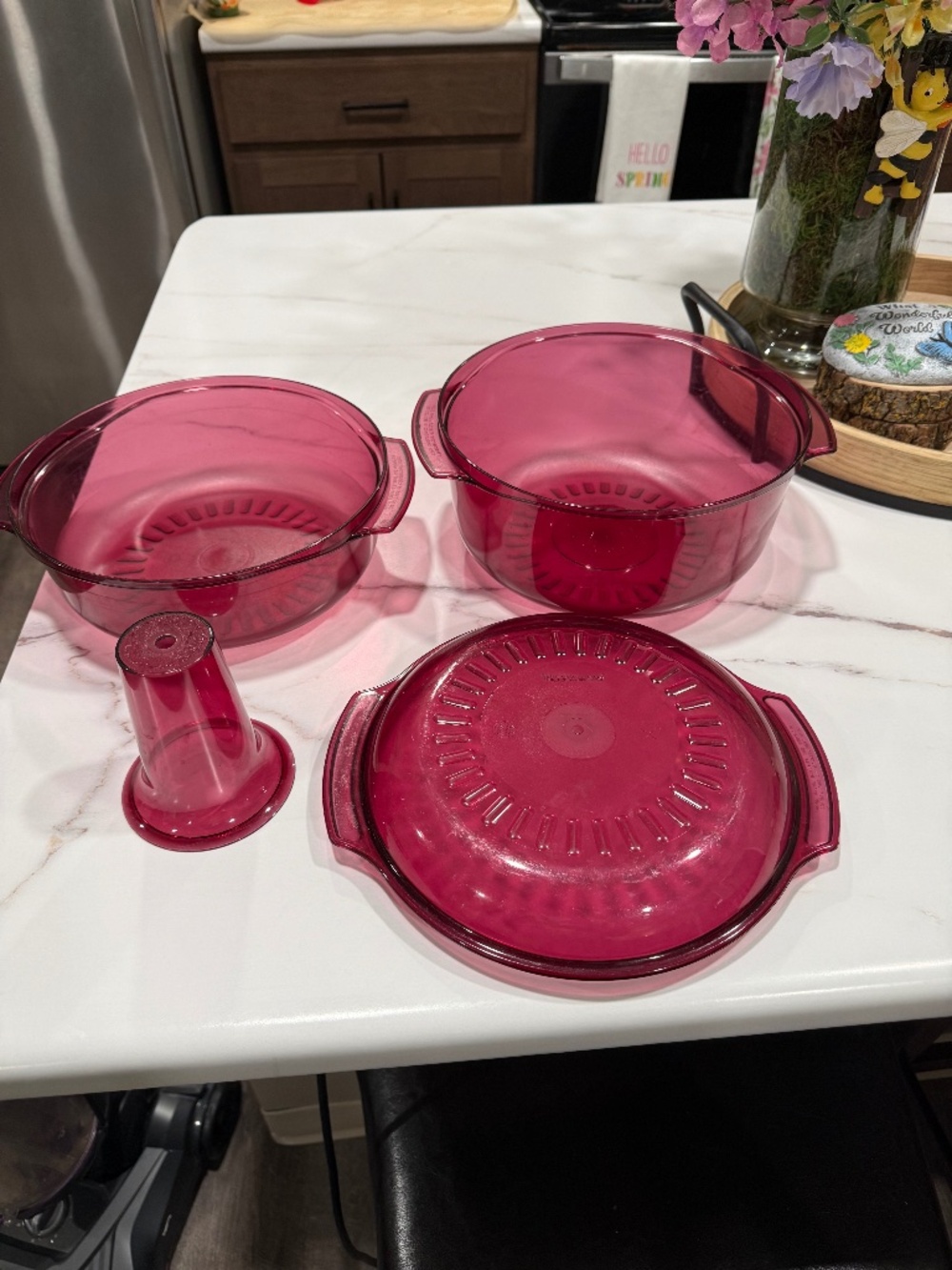 Vintage Tupperware Microwave Stack Cooker Steamer/4-Piece Set